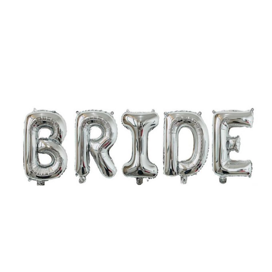 К Надпись, BRIDE (Невеста), Серебро, 32''/81 см