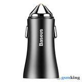 Baseus Golden Contactor Dual U Intelligent Car Charger 2.4A Black CCALL-DZ01