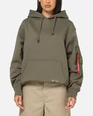 Толстовка Alpha Industries Utility Pocket Hoodie OG-107 Green (Зелёный)