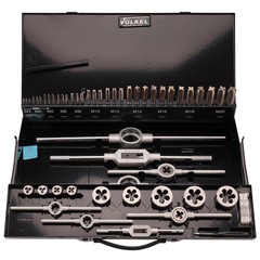 Набор метчиков и плашек M3 -M20 HSS-G 54пр Volkel 49205