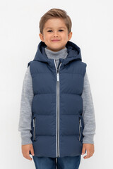 жилет  для мальчика  ВК 35018/5 ГР (98-128)