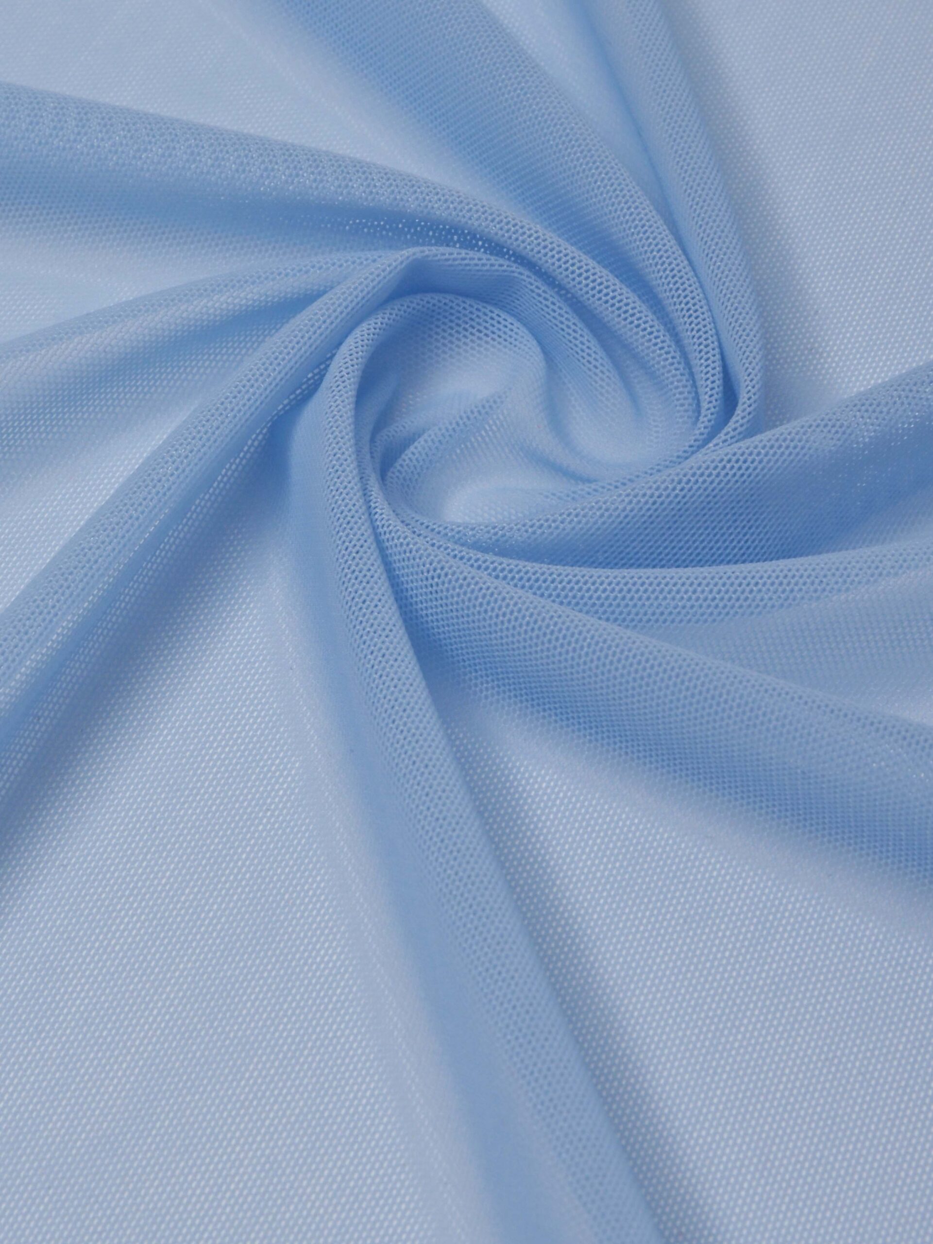 Сетка эластичная голубая метражом (Турция)