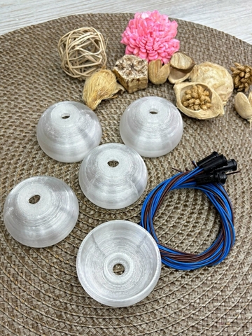 Плафон на резьбе полусфера+патрон G4 