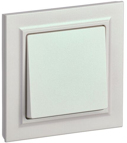 BRITE Выключ. 1-кл. 10А в сб. ВСР10-1-0-БрЖ жемч. IEK