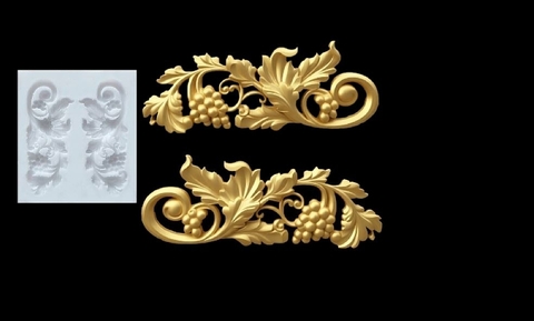 Силиконовый молд Виноградная лоза -3