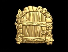 Силиконовый молд № 429 Дверь ( серия домики для гномов и фей)