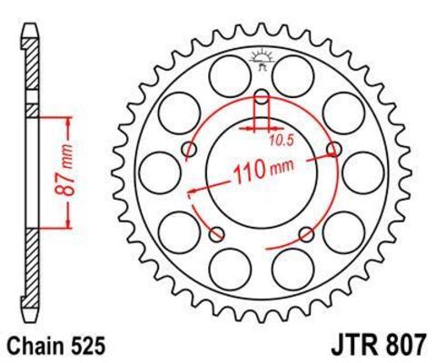 Звезда ведомая JTR807 47