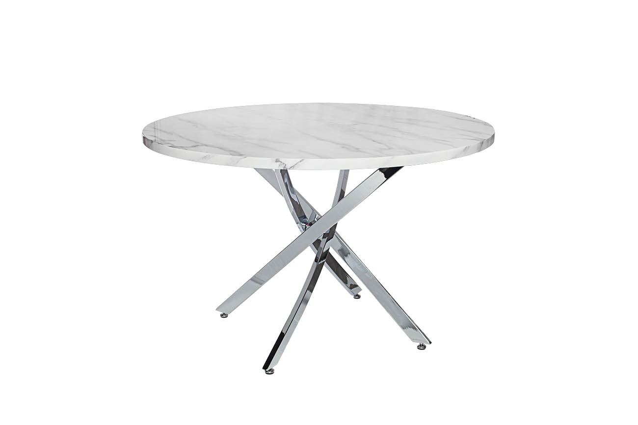 круглый белый раскладной стол на одной ножке