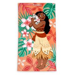 Пляжное полотенце для девочки Моана 150*75 см