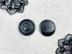 Пуговицы костюмные, d 2,8 см, графит