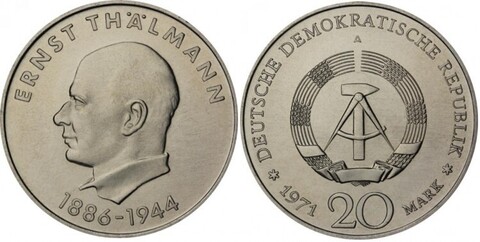 ГДР 20 марок 1971 xf