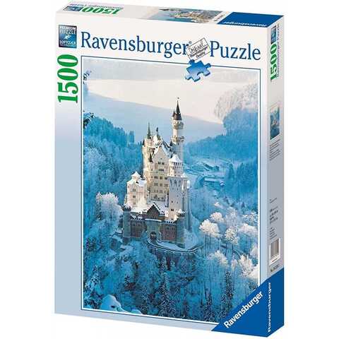 Puzzle Neuschwanstein Castle in Winter 1500p