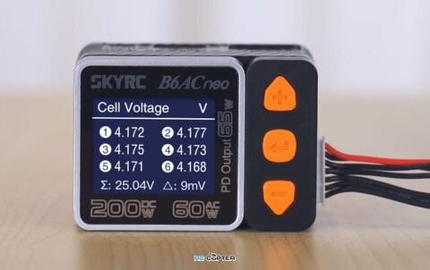 Зарядное устройство SkyRC B6AC neo 10А 200W(DC)/60W(AC) LiPo 6S