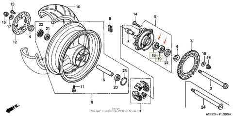 Honda Подшипник, радиальный шариковый, 28x52x12 91051-HA7-671