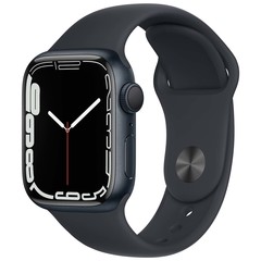 Умные часы Apple Watch Series 7 45mm Aluminium with Sport Band, темная ночь (MKN53RU/A)