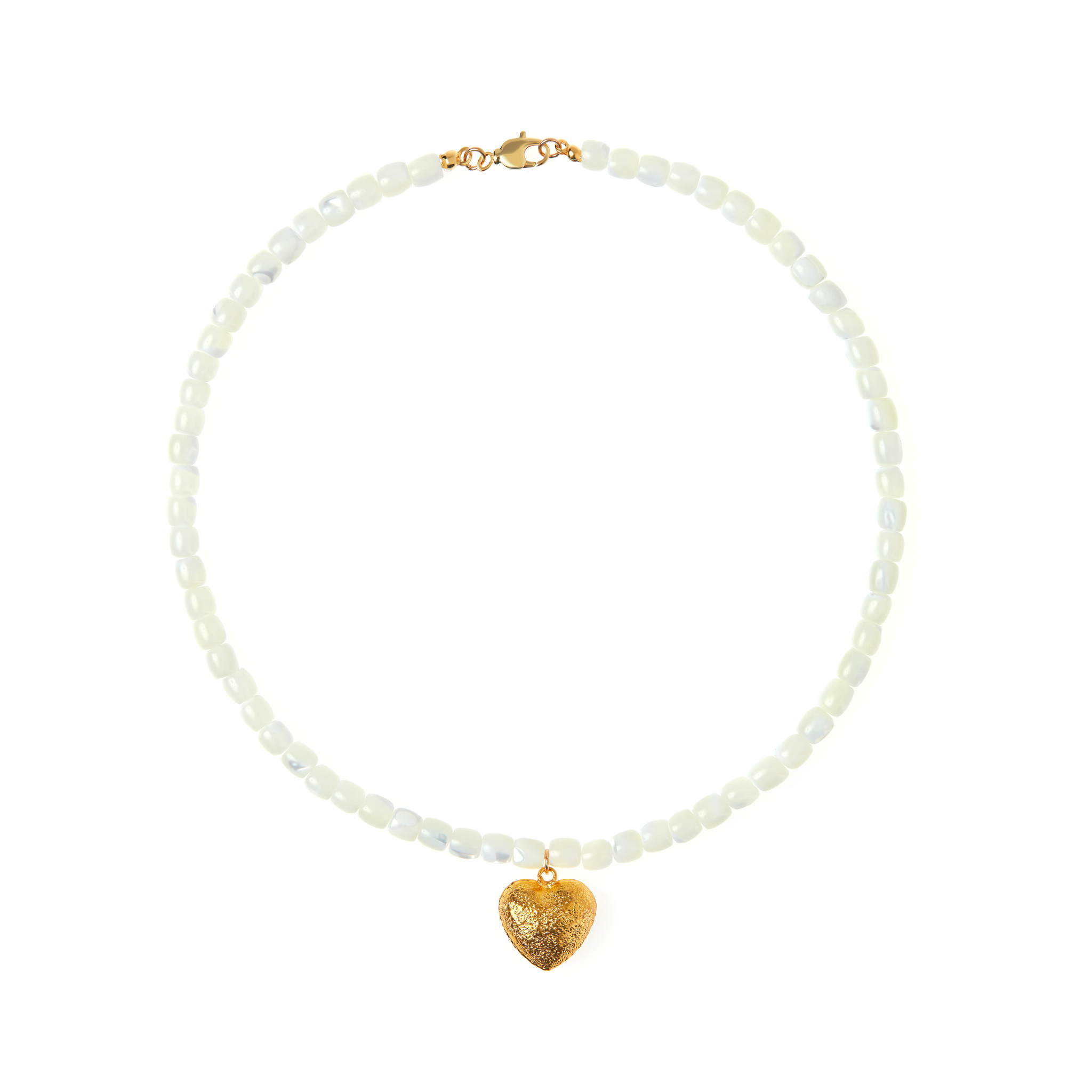 HOLLY JUNE Колье Beads And Gold Heart Necklace колье holly june from my heart necklace