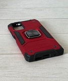 Противоударный чехол Strong Armour Case с кольцом для Xiaomi Redmi 9T / Redmi Note 9 4G (Красный)