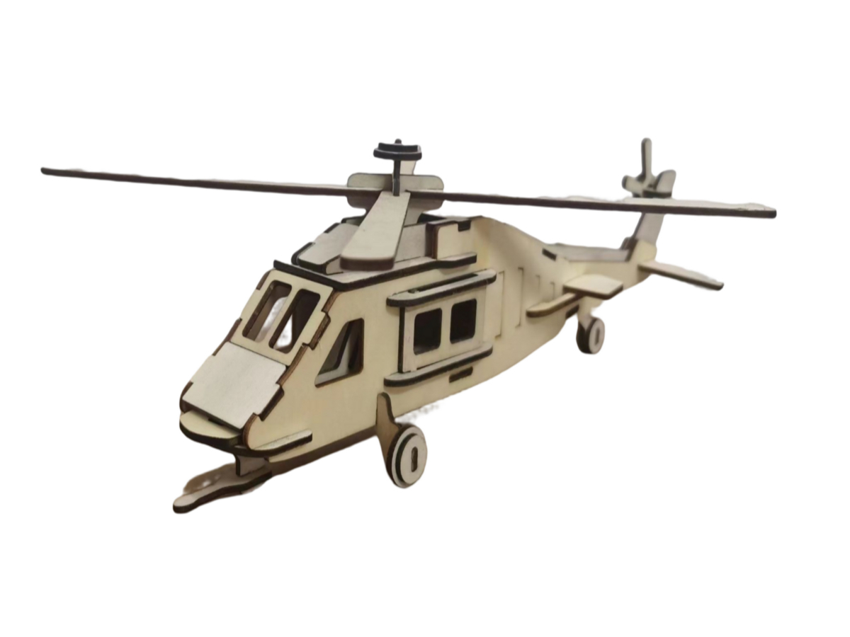 Вертолет - каталка из дуба