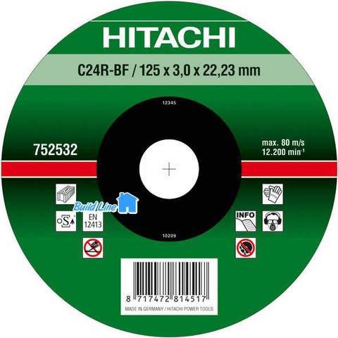 Диск отрезной по камню 180*3*22.2мм НТС-752534 C, Hitachi