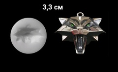 Силиконовый молд Голова ведьмака средняя