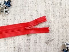 Молния брючная спираль, автомат, L 19 см, Т3, н/р, тёмный коралл