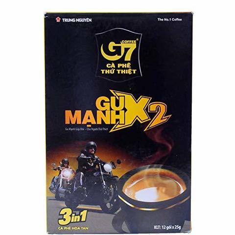 Растворимый кофе крепкий G7 «Gu Manh X2» 3в1.