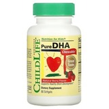 ДГК с ягодным вкусом, Pure DHA, ChildLife, 90 капсул 1