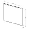 Aquanet 288965 Зеркало Оптима 80х75 LED (288965)