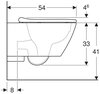 Geberit 500.683.01.2 500.683.01.2 Smyle Square Унитаз подвесной безободковый Rimfree® в комплекте с сиденьем с плавным закрыванием SoftClose