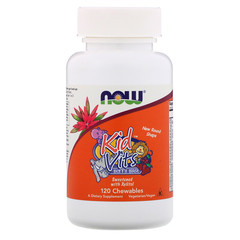 Now Foods, Kid Vits, ягодный взрыв, 120 жевательных таблеток