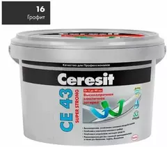 Затирка для широких швов от 5 до 40 мм Церезит СЕ 43 Super Strong графит