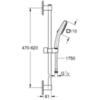 Grohe 26748003 Набор для душа Tempesta Cube 110, 2 режима струи, хром
