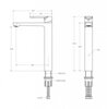 Cezares STYLUS-LC-IN-W0 STYLUS-LC-IN-W0 Смеситель для накладной раковины однорычажный, без донного клапана, сатин