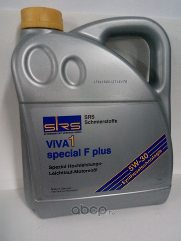 Масло моторное SRS VIVA 1 Special F Plus 5W-30 (5л)