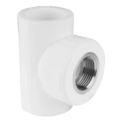 Тройник PP-R комбинированный белый ВР Дн 20х1/2" VALFEX 10127020