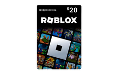 Карта оплаты Roblox 20 USD USA [Цифровая версия] (для ПК, цифровой код доступа)