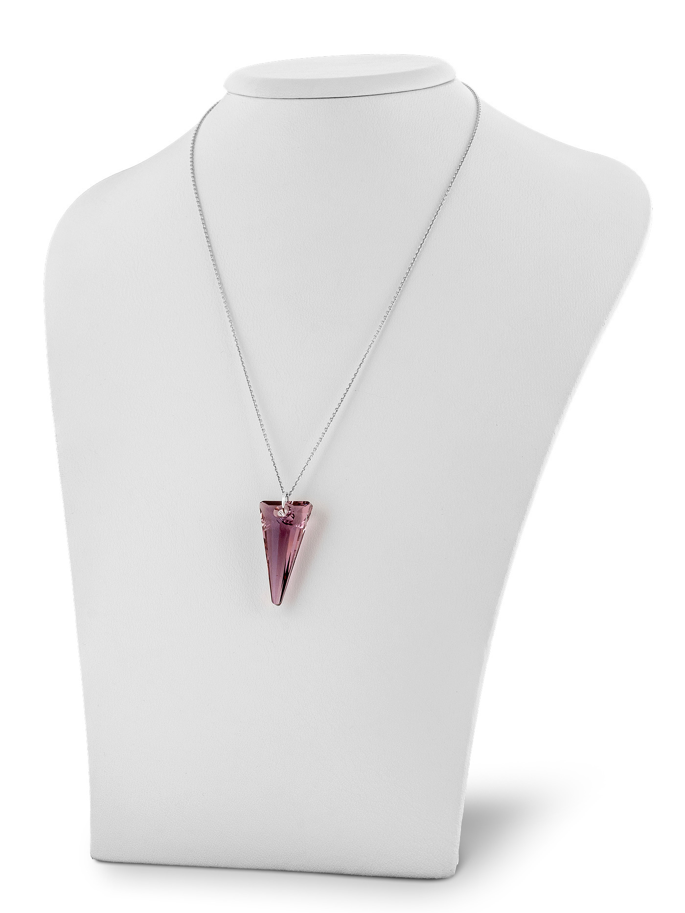 Ювелирная серебряная подвеска с кристаллом Swarovski