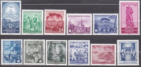 лот марок 1954-5 все **MNH
