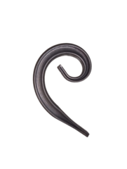 Кованый элемент "Запятая S", 120х75 мм