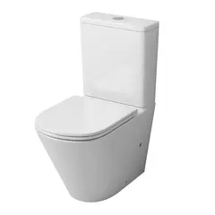 Унитаз - компакт Grossman GR-4450SQ Tornado безободковый с тонким сиденьем (605x380x825)