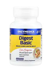 Enzymedica Digest Basic, формула основных ферментов, 30 капсул