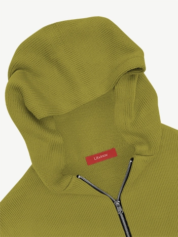 Толстовка на замке из экохлопка