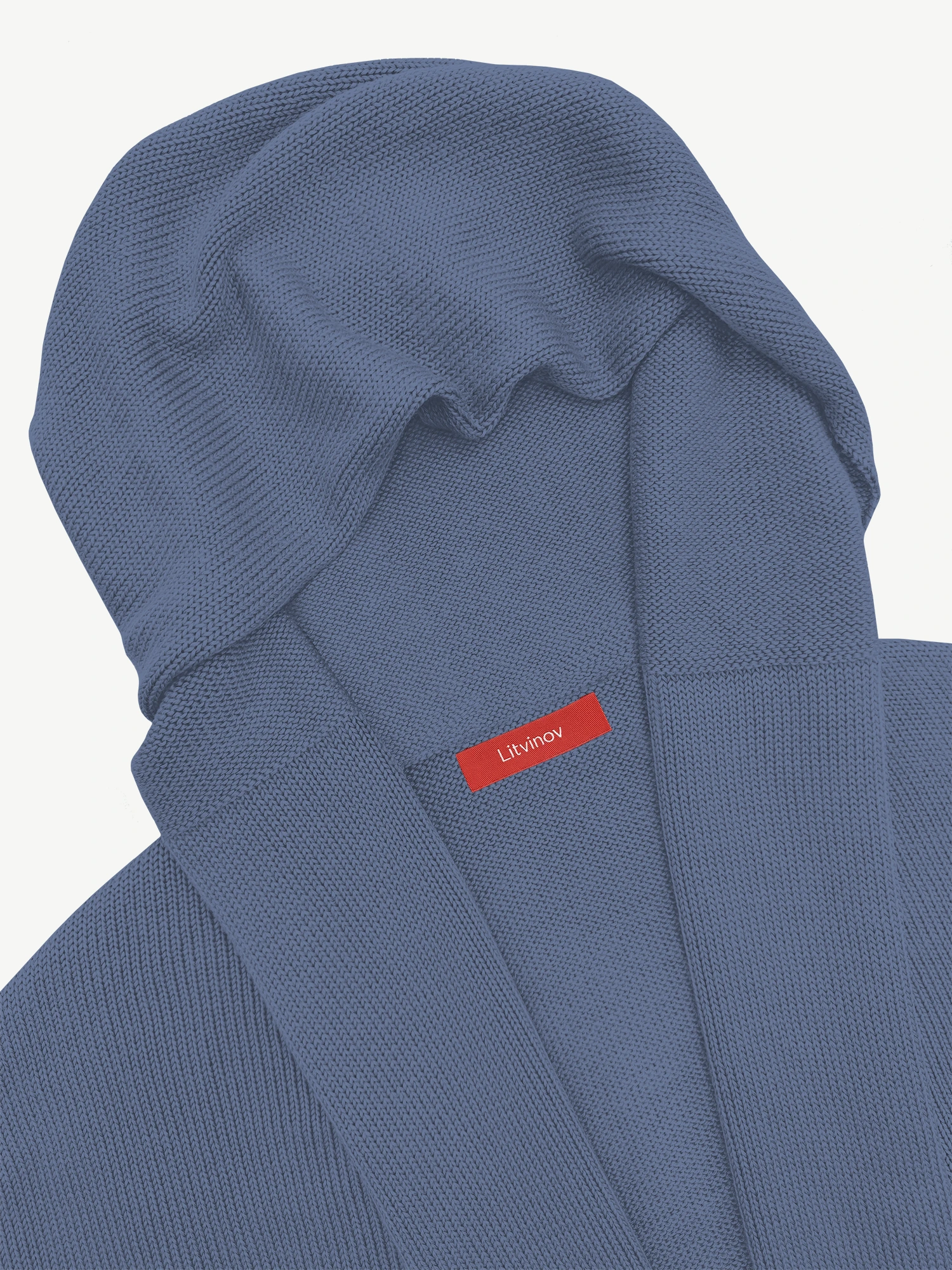 Кардиган с капюшоном из мягкой шерсти