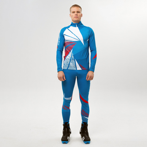 комбинезон NORDSKI Heat National NSV677790, р-р 4-S, син/бел/красн., разд.