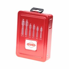 Набор цековок М3-M10 DIN373 (проходные) HSS 6шт Ruko 102450 (В)