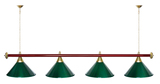 Лампа STARTBILLIARDS 4 пл. (плафоны зеленые,штанга золотая,фурнитура золото) фото №79