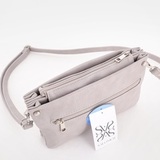 Сумка Саломея 459 итальянский светло-серый