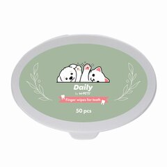 Mpets очищающие салфетки для зубов собак и кошек 50 шт