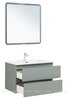 Aquanet 344769 Тумба с раковиной Вега 2.0 80 2 ящ. цв.мисти грин (раковина Flat) (344769)