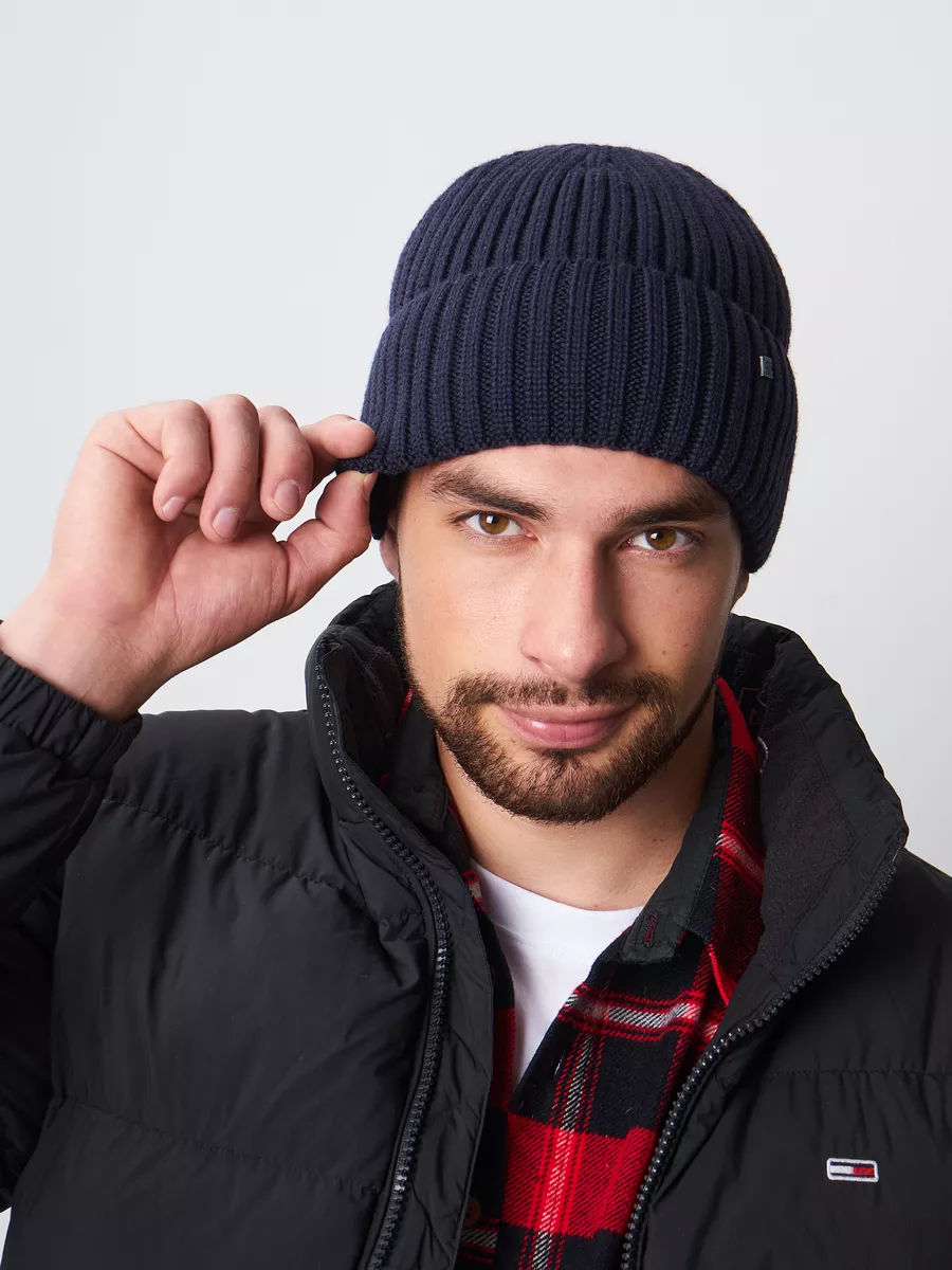 Шапка бини зимняя весенняя с флисом